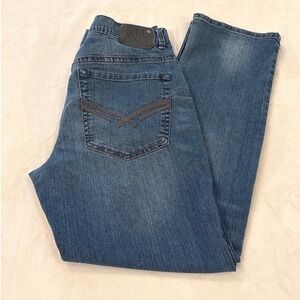AXEL‎ BRAND Mens Slim Straight Blue Wash Denim Jeans W36 L32